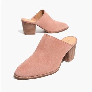 MADEWELL BLUSH PINK HARPER MULE SIZE 7